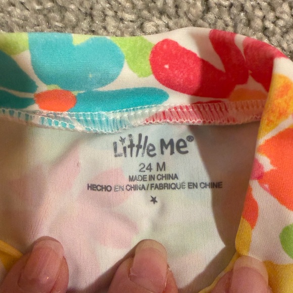Little Me Colorful Floral Rashguard - Picture 2 of 4